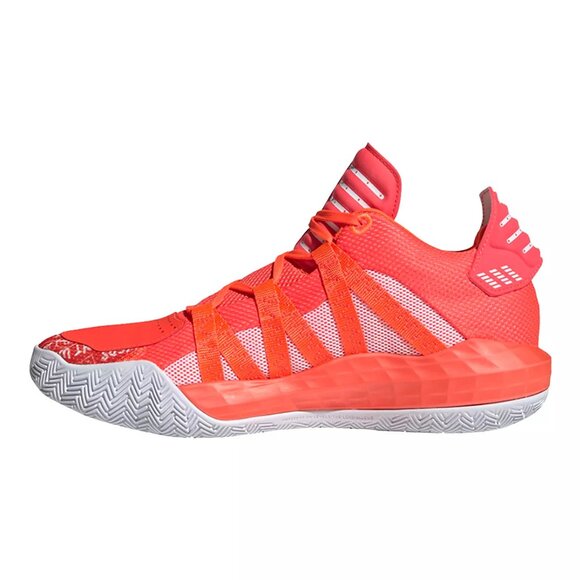 Brand New adidas Women's Dame 6 Hecklers Basketball Shoes Red - Performance - Picture 2 of 9